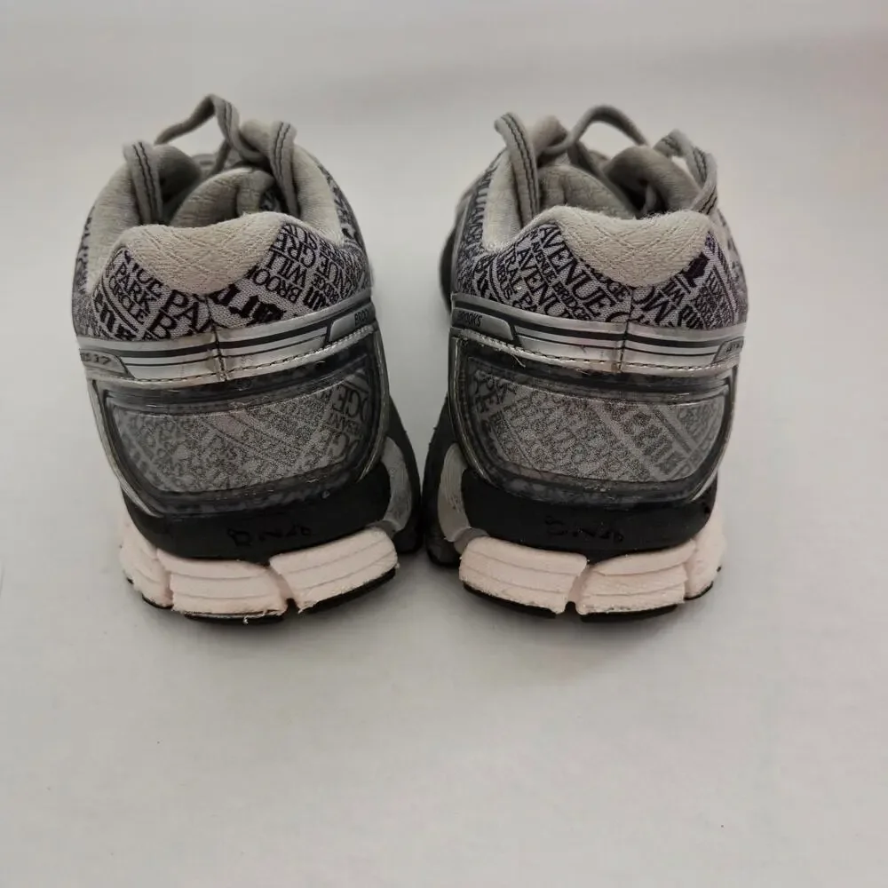 Brooks Adrenaline GTS 17 Gray Lady NYC Limited Edition Running Sneakers Sz 7